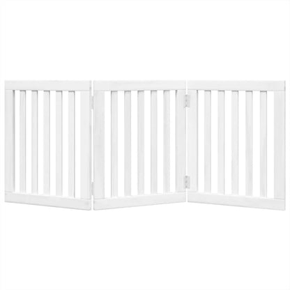 3-Tlg. Hundetor Faltbar 150 Cm Pappelholz