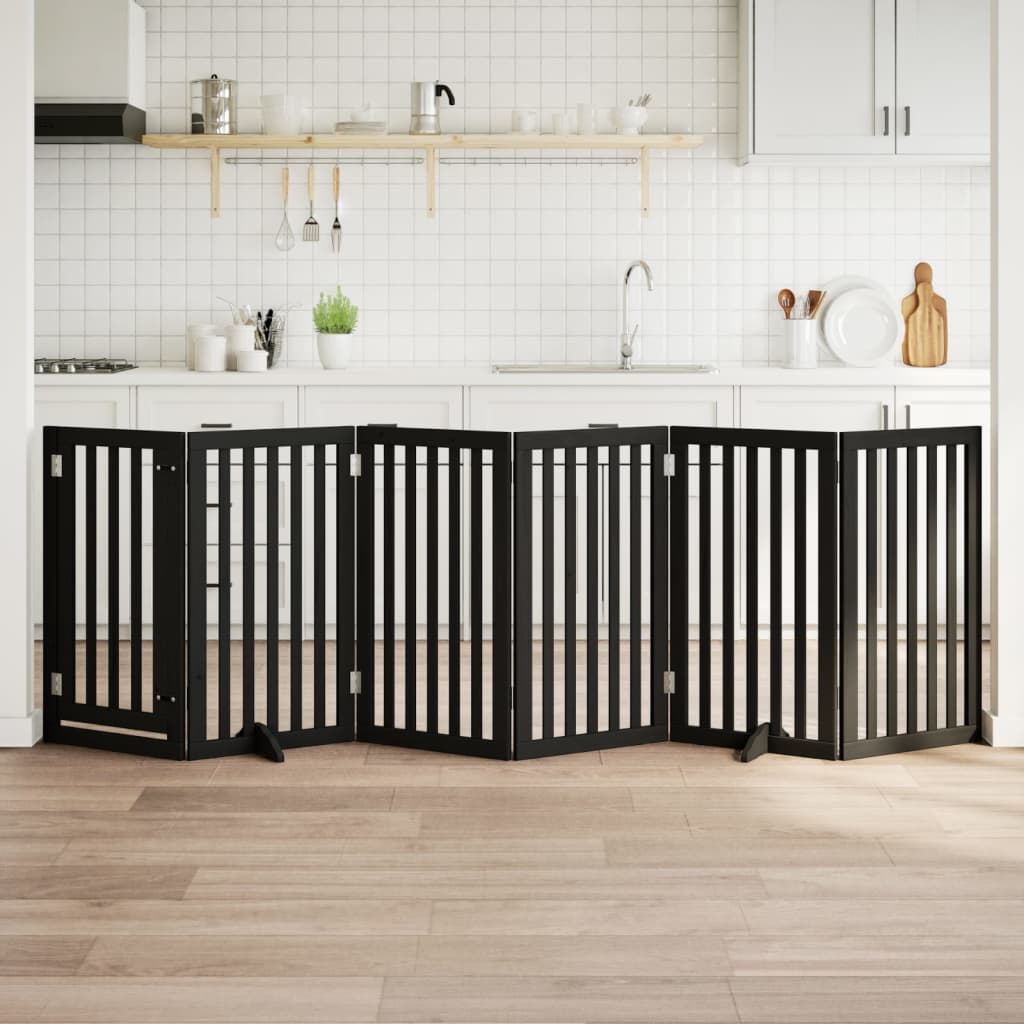 3-Tlg. Hundetor Faltbar 150 Cm Pappelholz