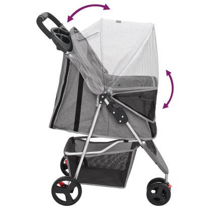 Hundewagen Faltbar 80X46X98 Cm Oxford-Gewebe