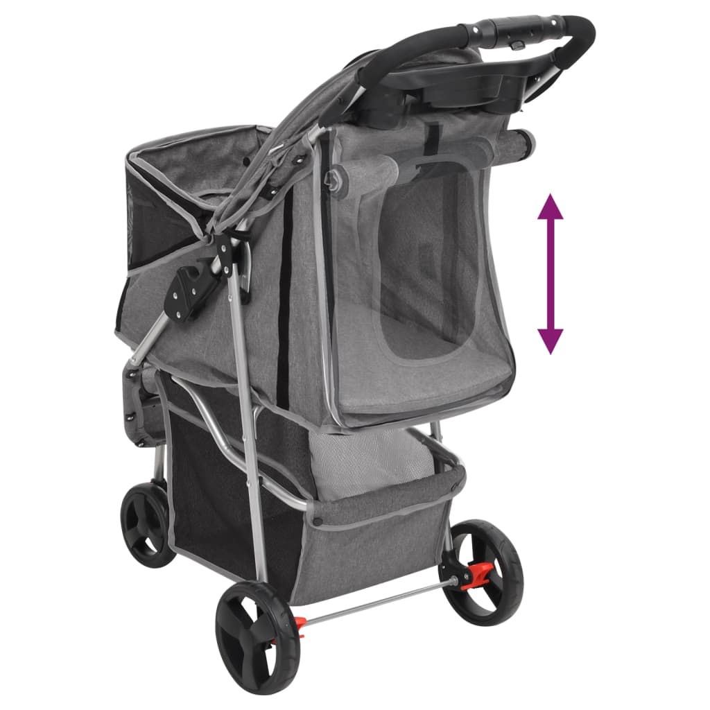 Hundewagen Faltbar 80X46X98 Cm Oxford-Gewebe