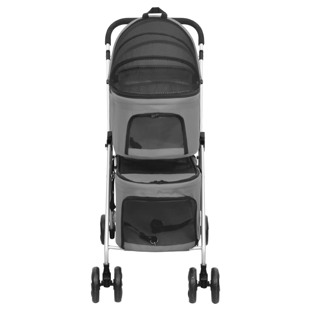 Hundewagen Für 2 Hunde Faltbar 83X48X97 Cm Oxford-Gewebe
