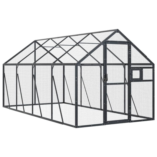 Voliere 1,79X4X1,85 M Aluminium
