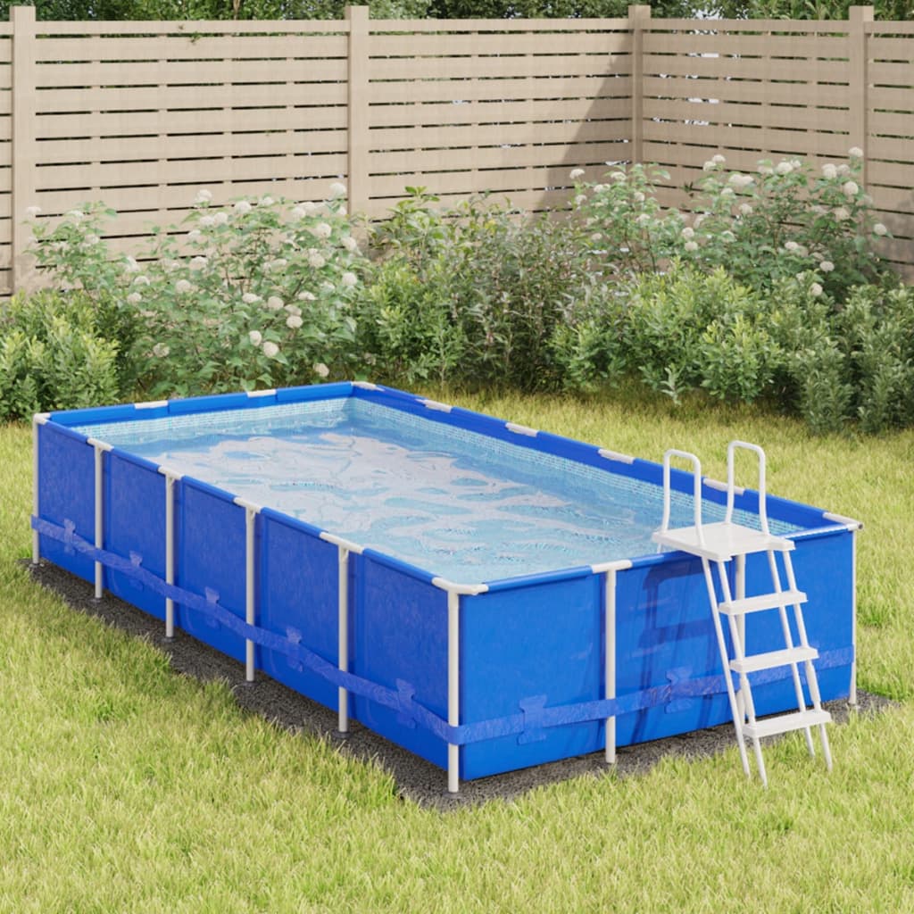 Pool-Bodentuch Hellgrau 420X220 Cm Polyester Geotextil