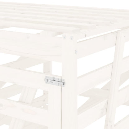 Mülltonnenbox Für 4 Tonnen Weiß Massivholz Kiefer