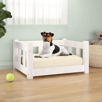 Hundebett 95,5X65,5X28 Cm Massivholz Kiefer