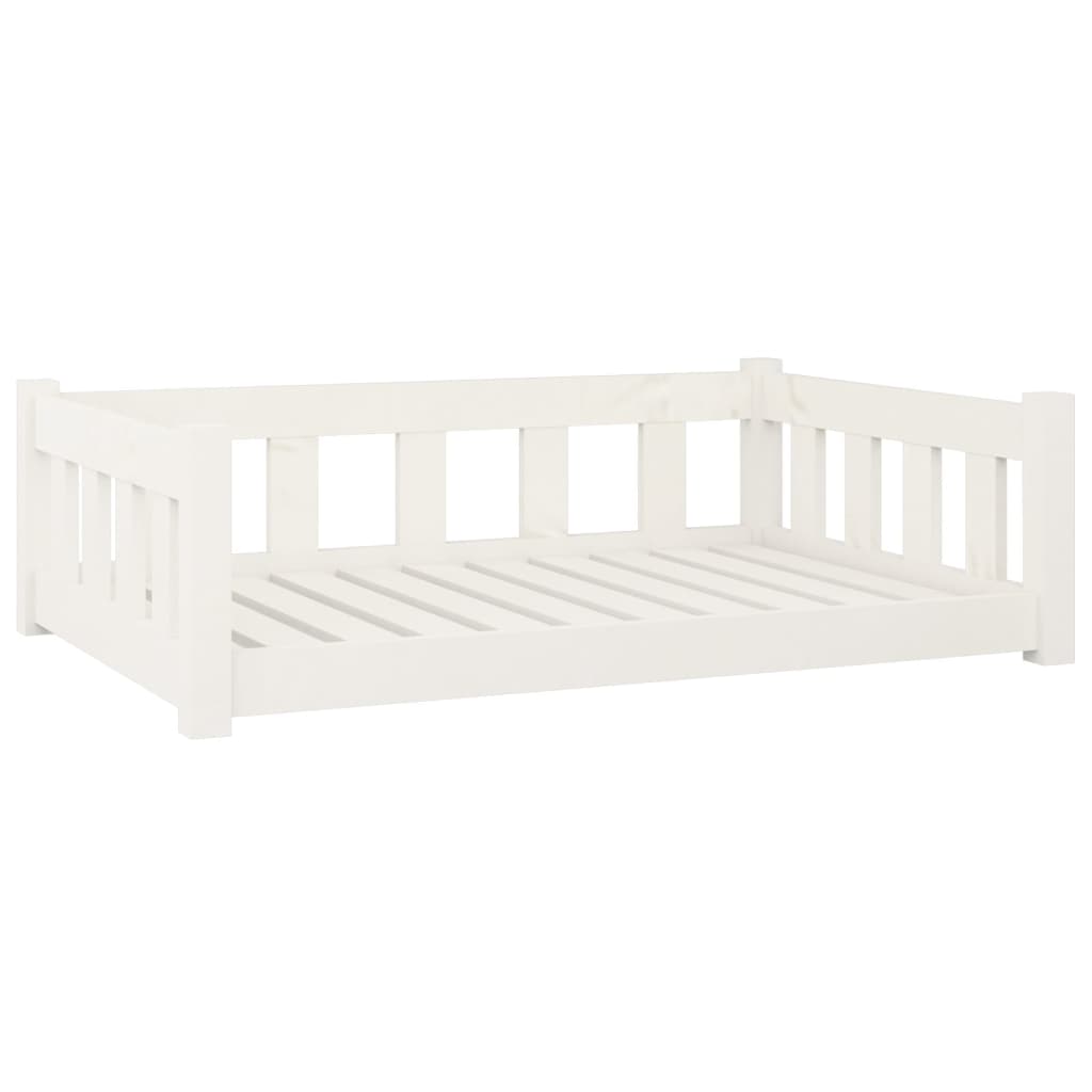 Hundebett 95,5X65,5X28 Cm Massivholz Kiefer