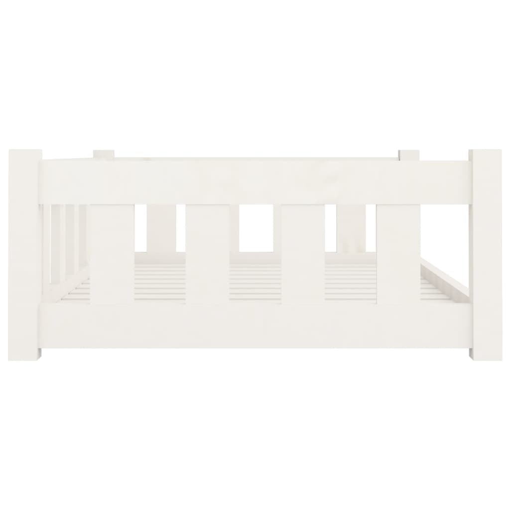 Hundebett 95,5X65,5X28 Cm Massivholz Kiefer