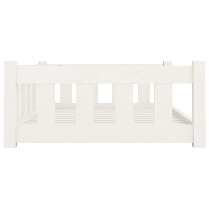 Hundebett 95,5X65,5X28 Cm Massivholz Kiefer
