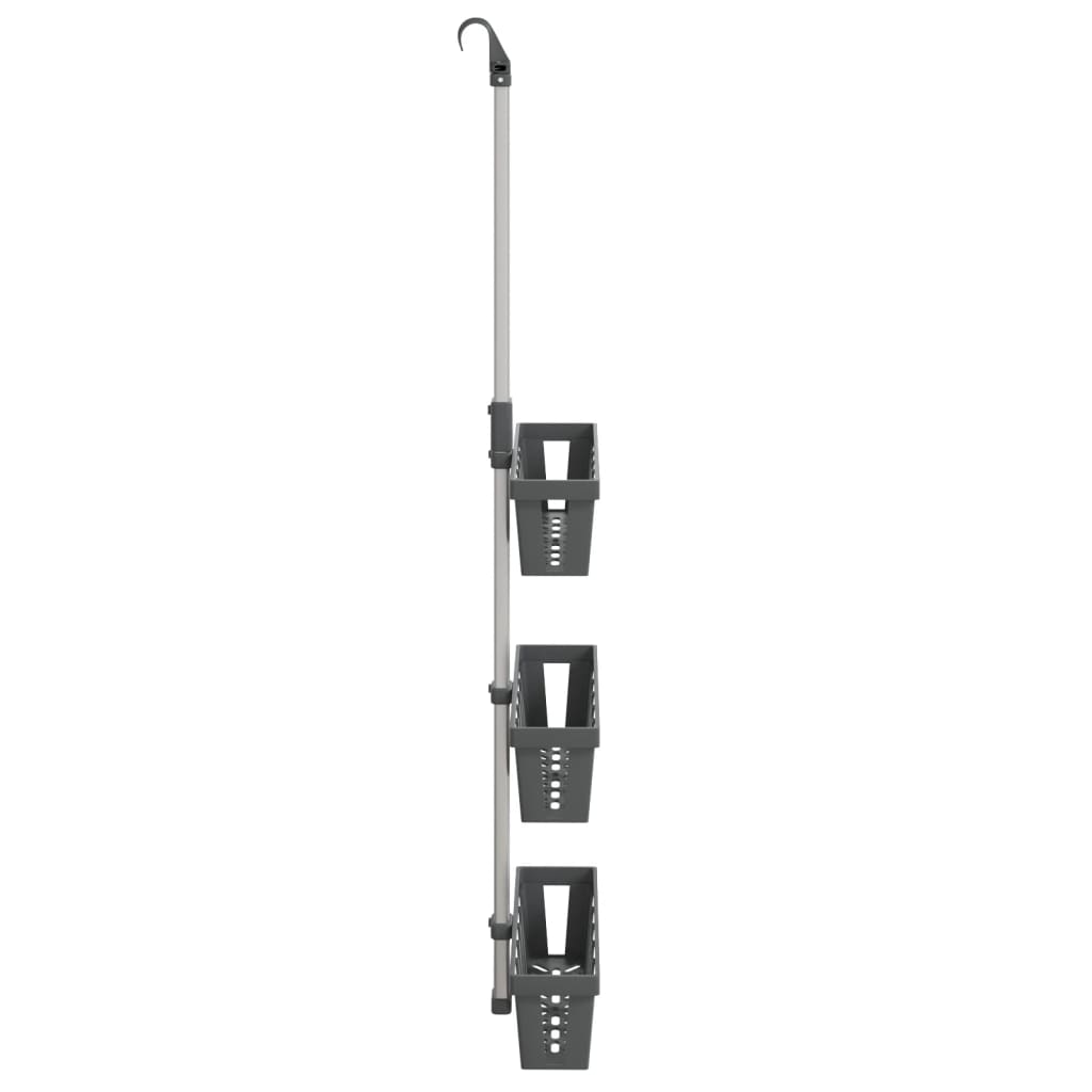 Duschregal Zum Hängen 30X15X(67-105) Cm Aluminium