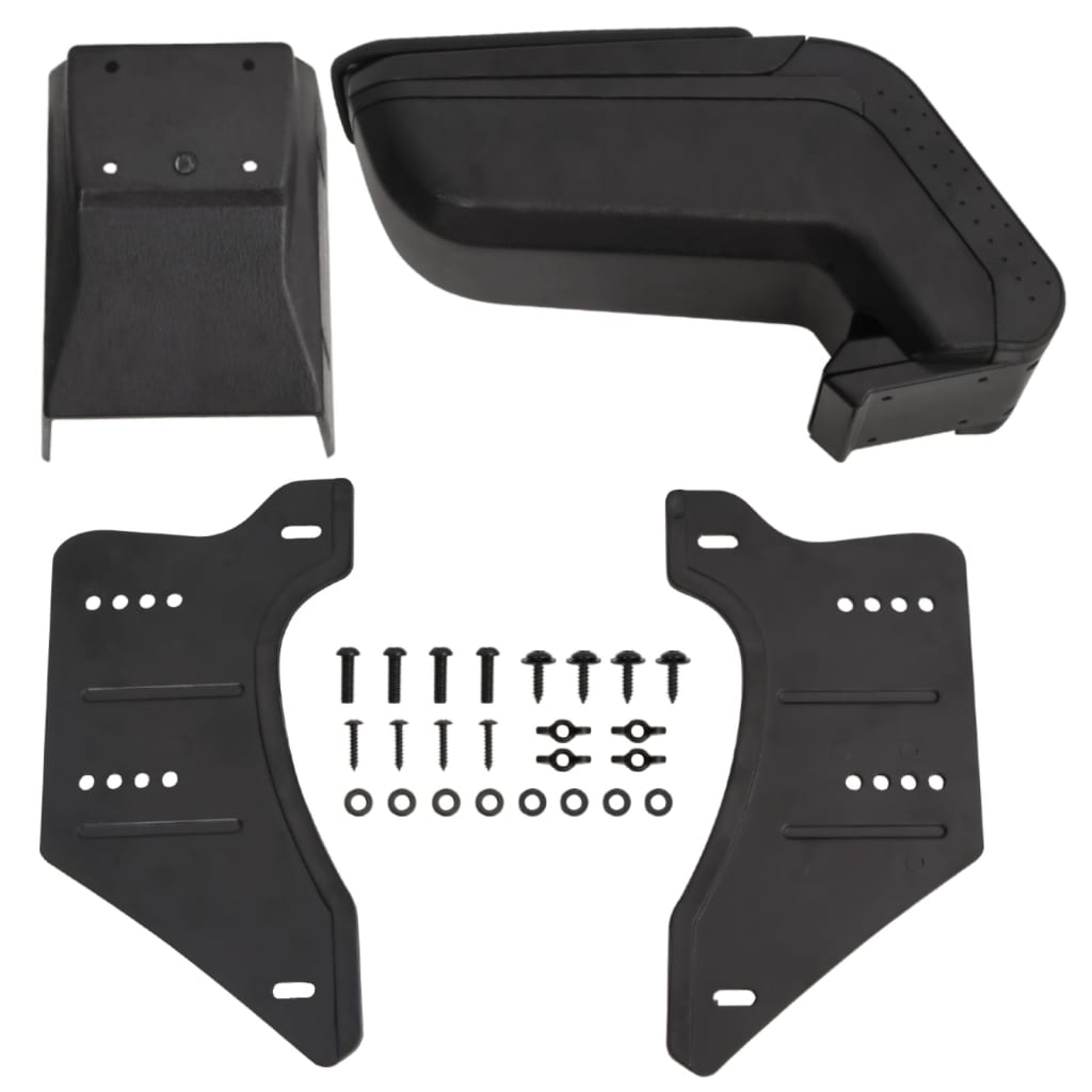 Auto-Armlehne Schwarz 17X32X(37-53) Cm Abs