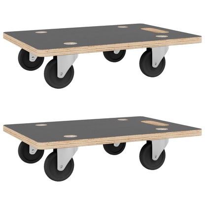 Transportroller 2 Stk. Rechteckig 50X35X11,5 Cm 250 Kg
