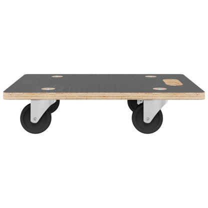 Transportroller 2 Stk. Rechteckig 80X55X11,5 Cm 250 Kg