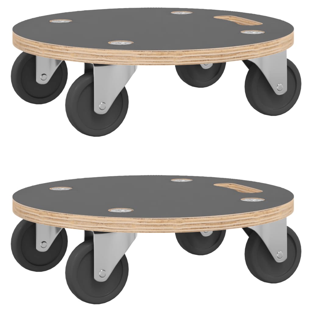 Transportroller 2 Stk. Rund Ø38X11,5 Cm 250 Kg