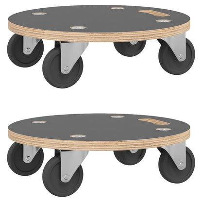 Transportroller 2 Stk. Rund Ø38X11,5 Cm 250 Kg