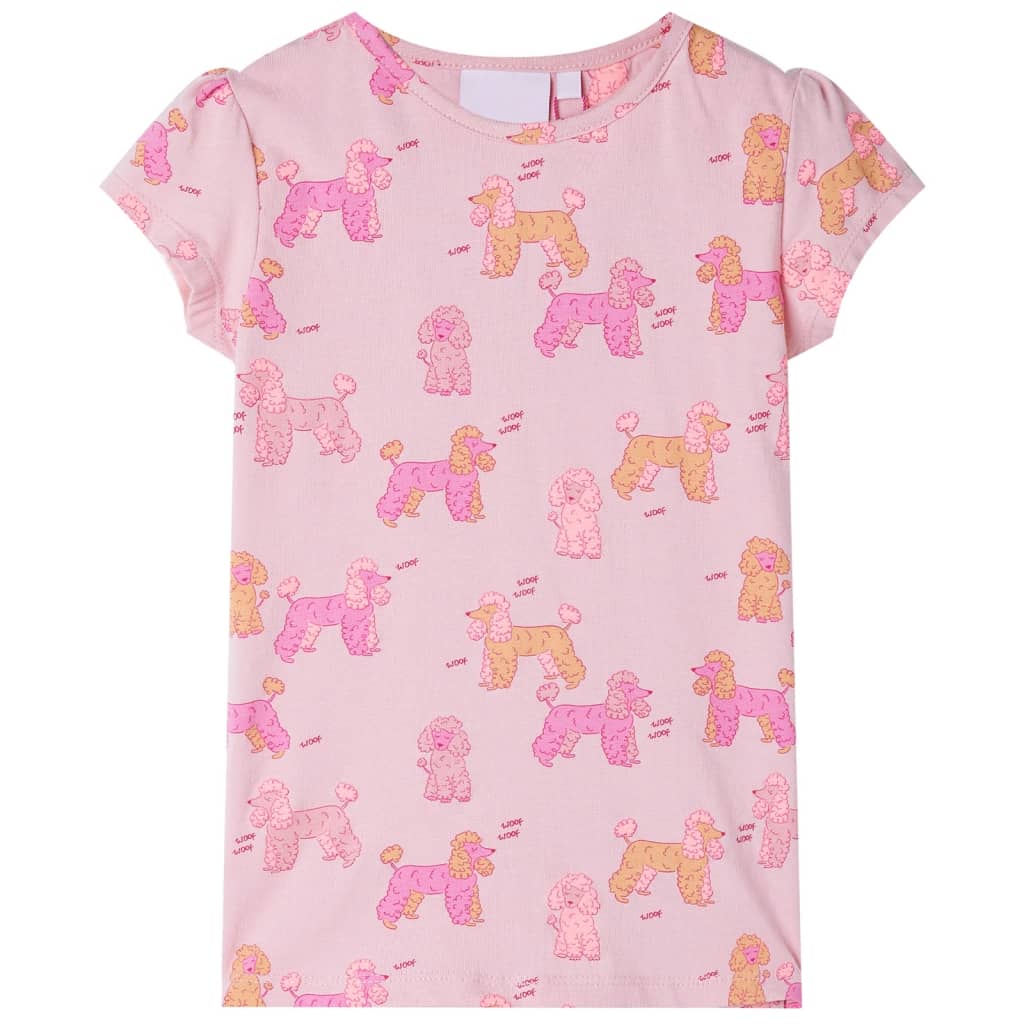 Kinderpyjama Mit Kurzen Ärmeln Hellrosa 104