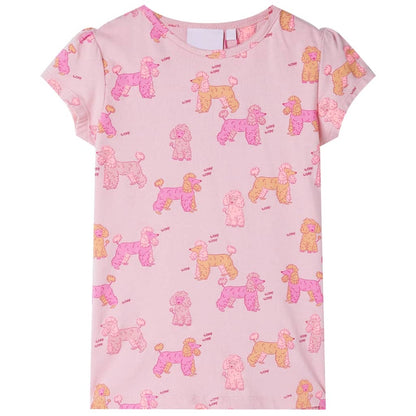 Kinderpyjama Mit Kurzen Ärmeln Hellrosa 104