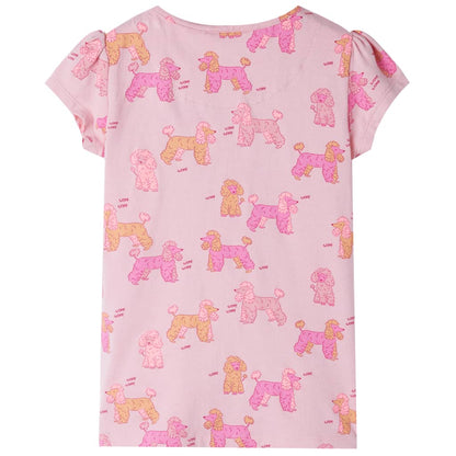 Kinderpyjama Mit Kurzen Ärmeln Hellrosa 104