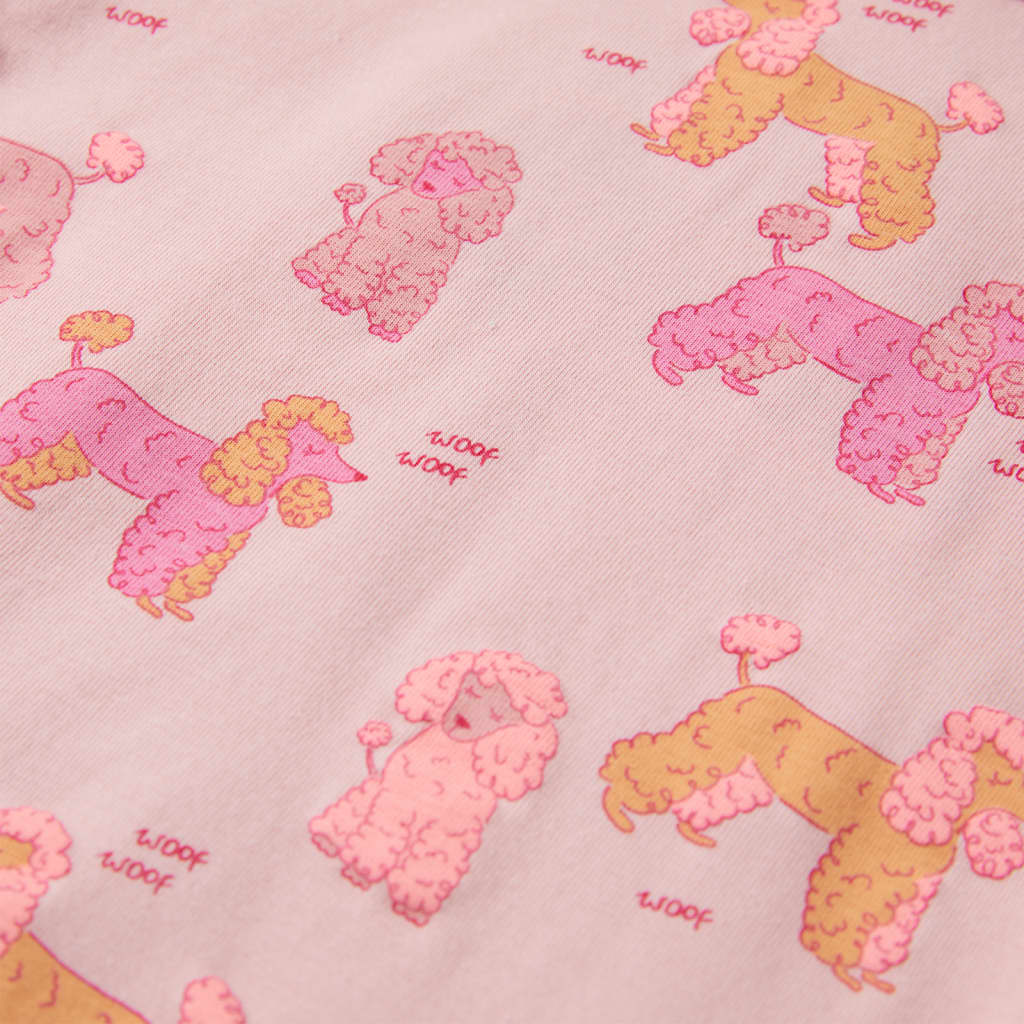 Kinderpyjama Mit Kurzen Ärmeln Hellrosa 104