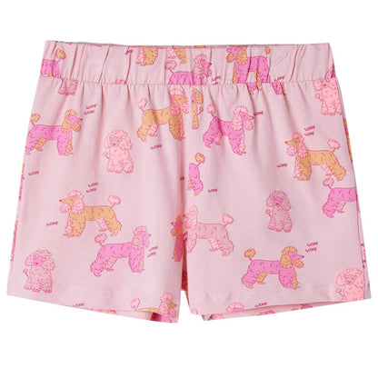 Kinderpyjama Mit Kurzen Ärmeln Hellrosa 104