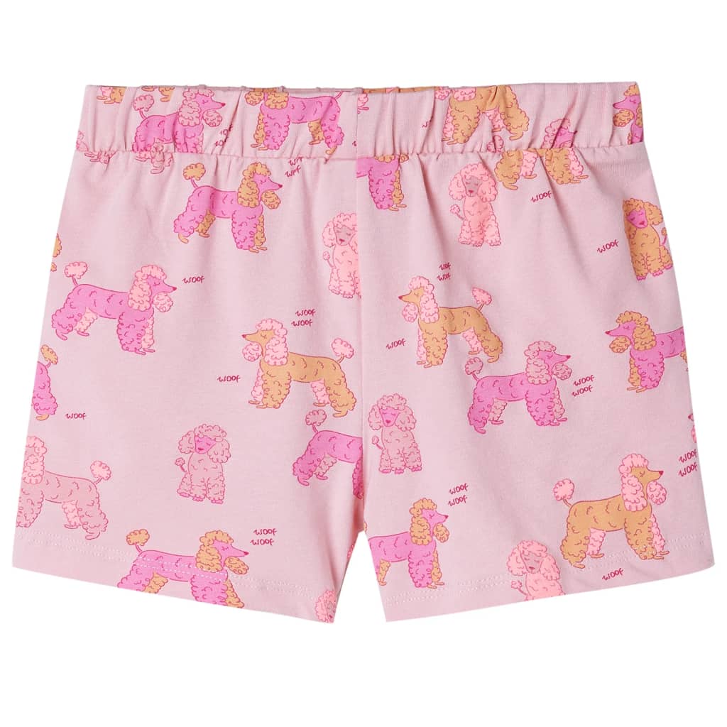 Kinderpyjama Mit Kurzen Ärmeln Hellrosa 104