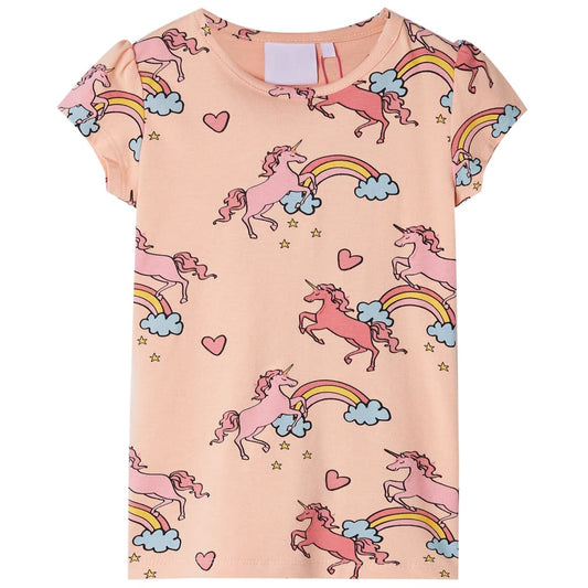 Kinderpyjama Mit Kurzen Ärmeln Hellorange 92