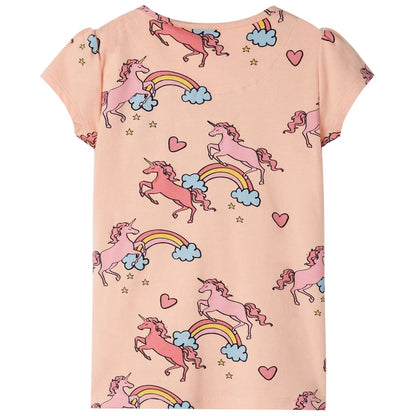 Kinderpyjama Mit Kurzen Ärmeln Hellorange 92