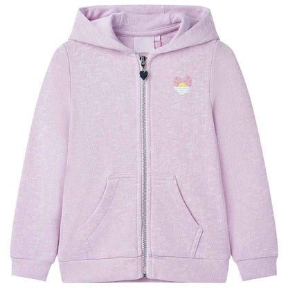 Kinder-Kapuzenpullover Mit Reißverschluss Hell 104