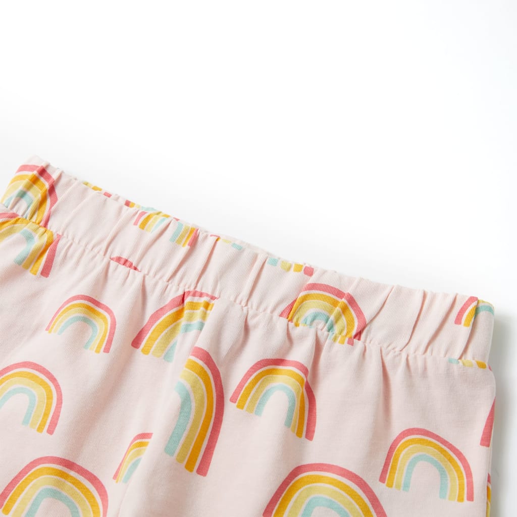 Kinderpyjama Mit Kurzen Ärmeln Zartrosa 92