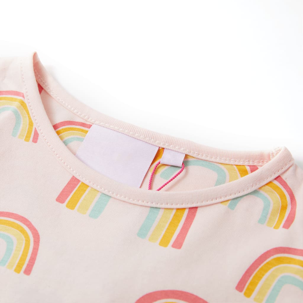 Kinderpyjama Mit Kurzen Ärmeln Zartrosa 92