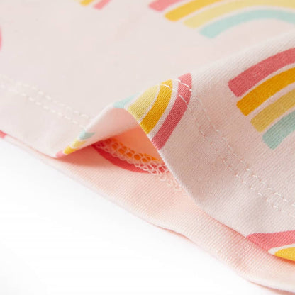 Kinderpyjama Mit Kurzen Ärmeln Zartrosa 92