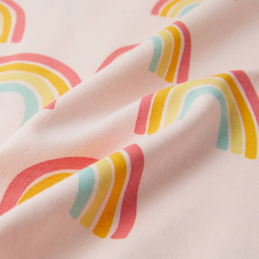 Kinderpyjama Mit Kurzen Ärmeln Zartrosa 92