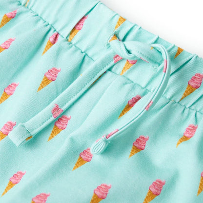 Kindershorts Mit Kordelzug Helles Minzgrün 116