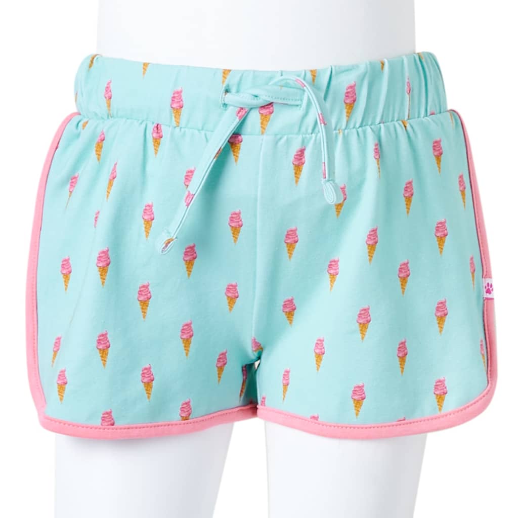 Kindershorts Mit Kordelzug Helles Minzgrün 116