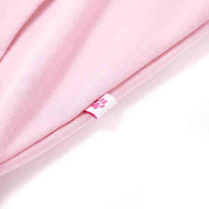 Kinder-Kapuzenpullover Mit Reißverschluss Hellrosa 128