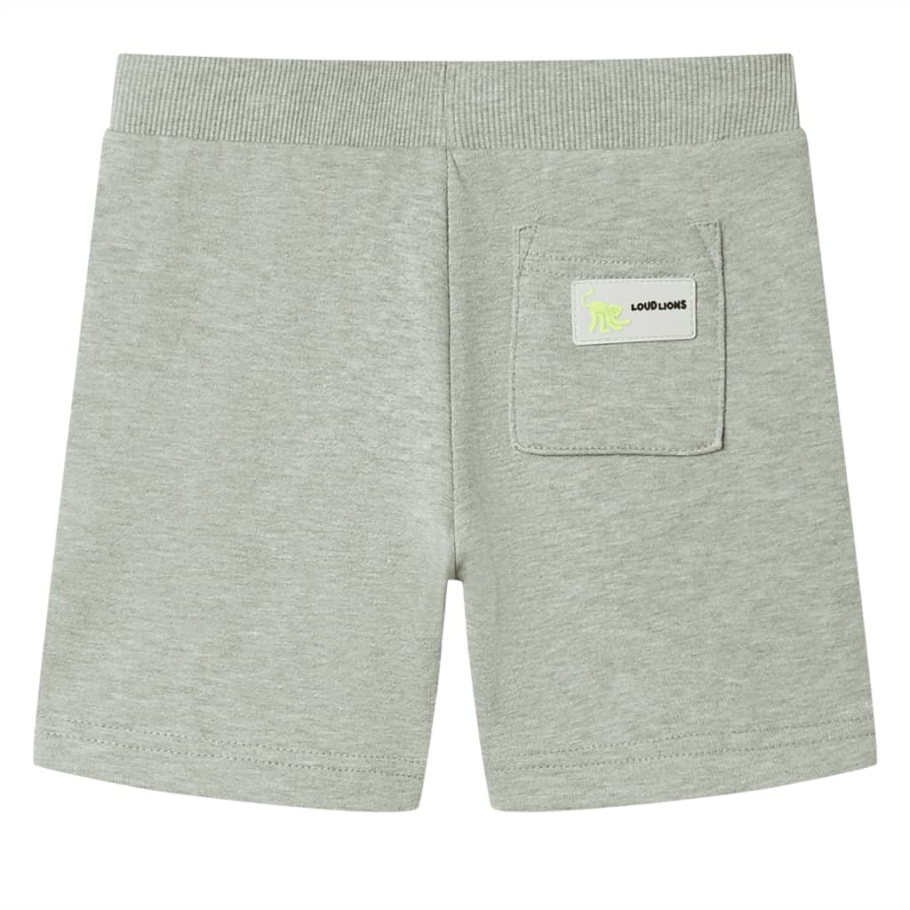 Kindershorts Mit Kordelzug Hell Melange 104