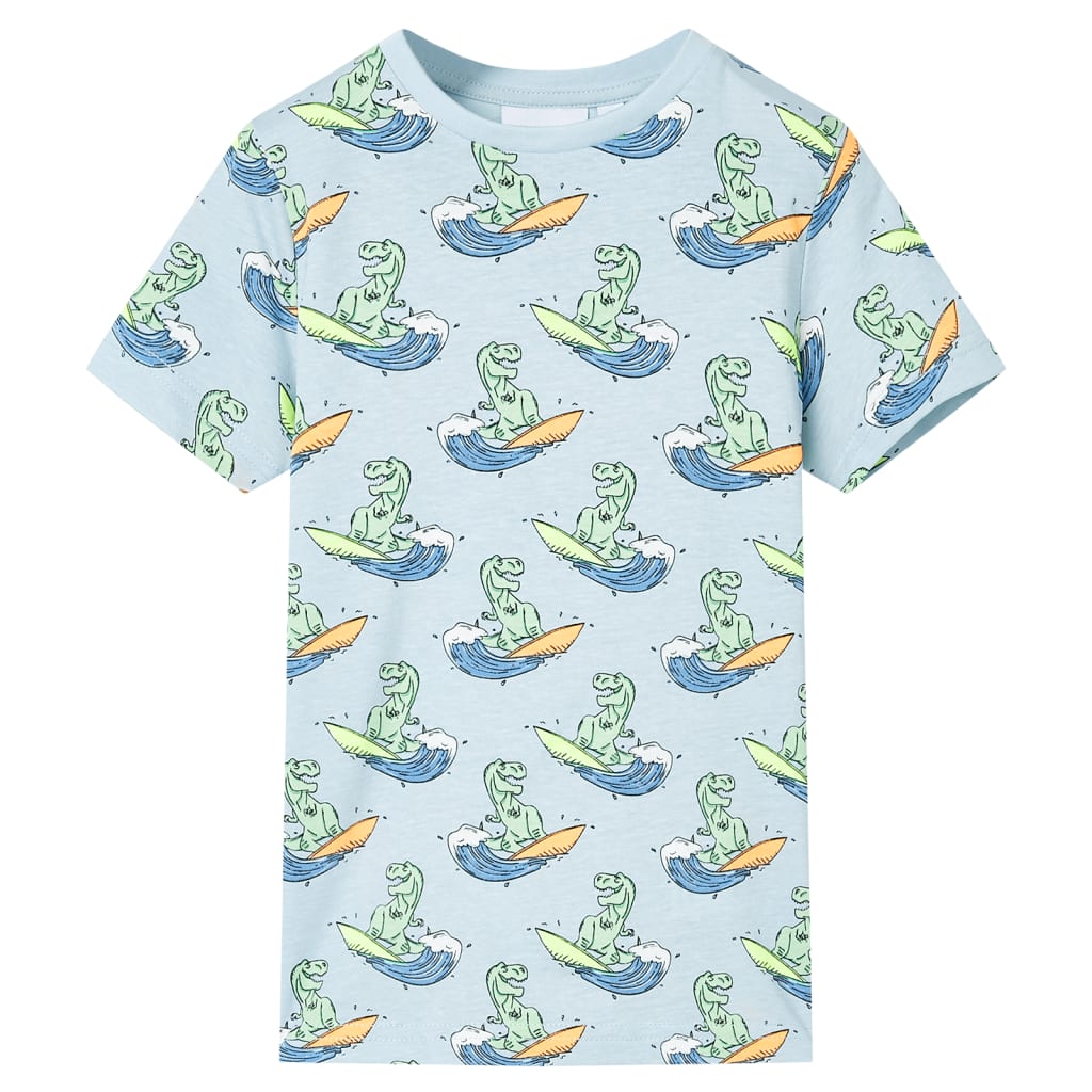 Kinderpyjama Mit Kurzen Ärmeln Hellblau 128