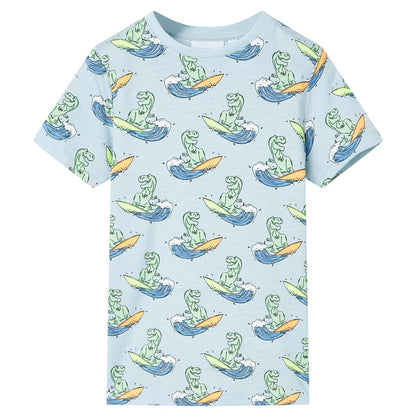 Kinderpyjama Mit Kurzen Ärmeln Hellblau 128