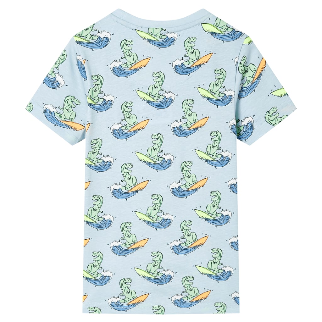 Kinderpyjama Mit Kurzen Ärmeln Hellblau 128