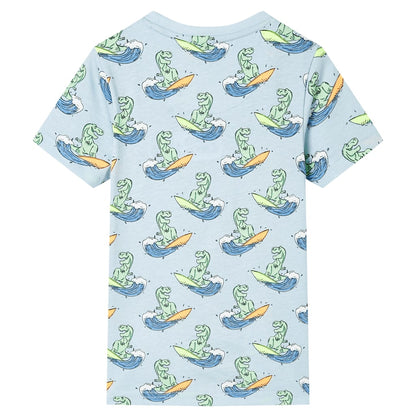 Kinderpyjama Mit Kurzen Ärmeln Hellblau 128