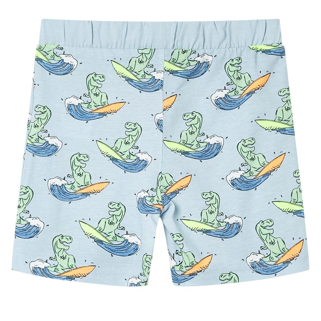 Kinderpyjama Mit Kurzen Ärmeln Hellblau 128