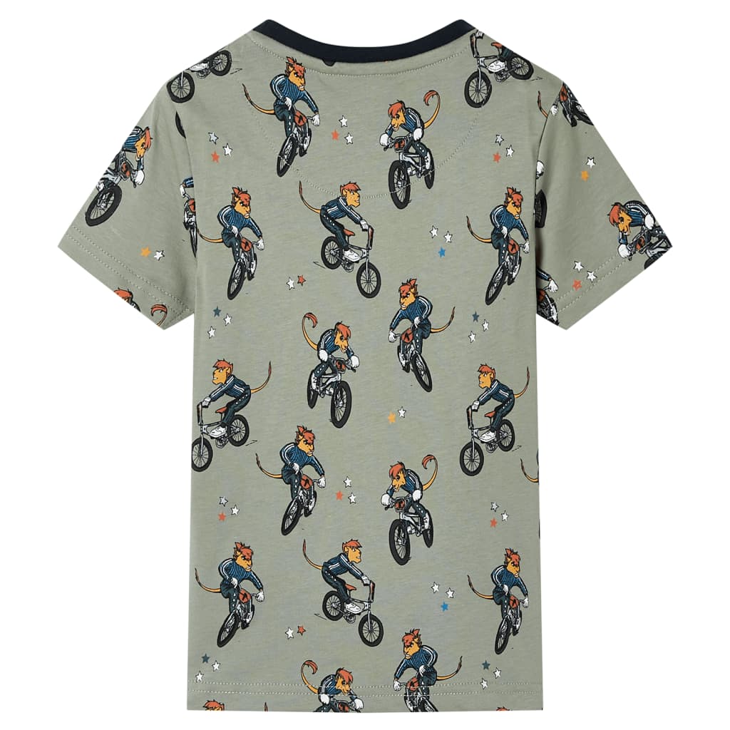 Kinderpyjama Mit Kurzen Ärmeln Hellkhaki 92
