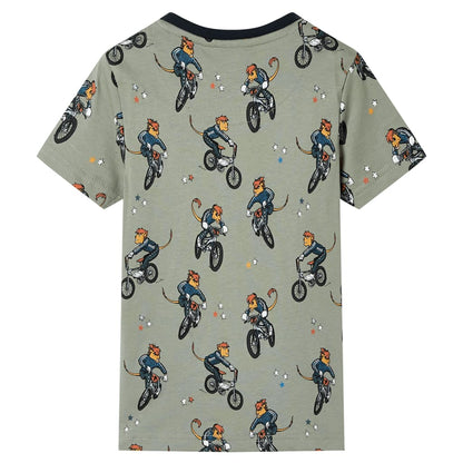 Kinderpyjama Mit Kurzen Ärmeln Hellkhaki 92