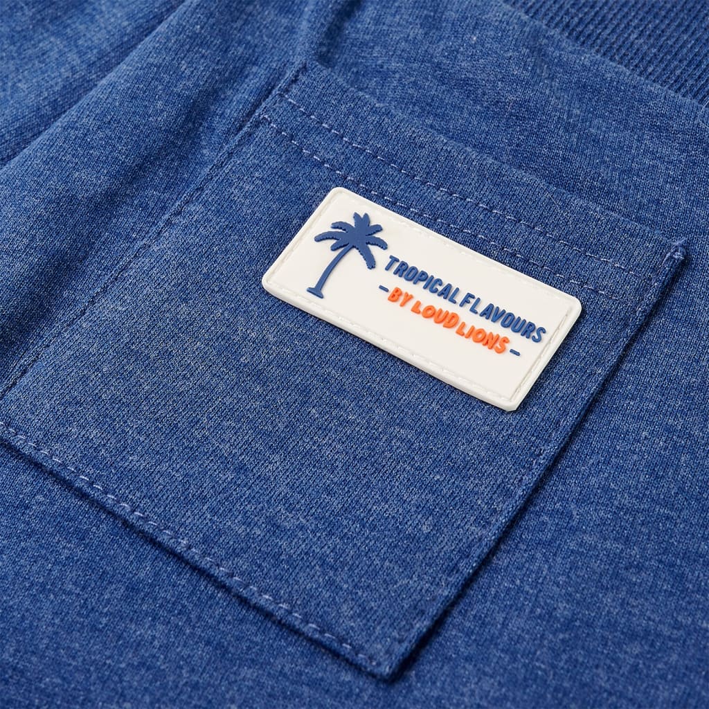 Kindershorts Mit Kordelzug Dunkel Melange 128