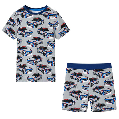 Kinderpyjama Mit Kurzen Ärmeln Grau 104