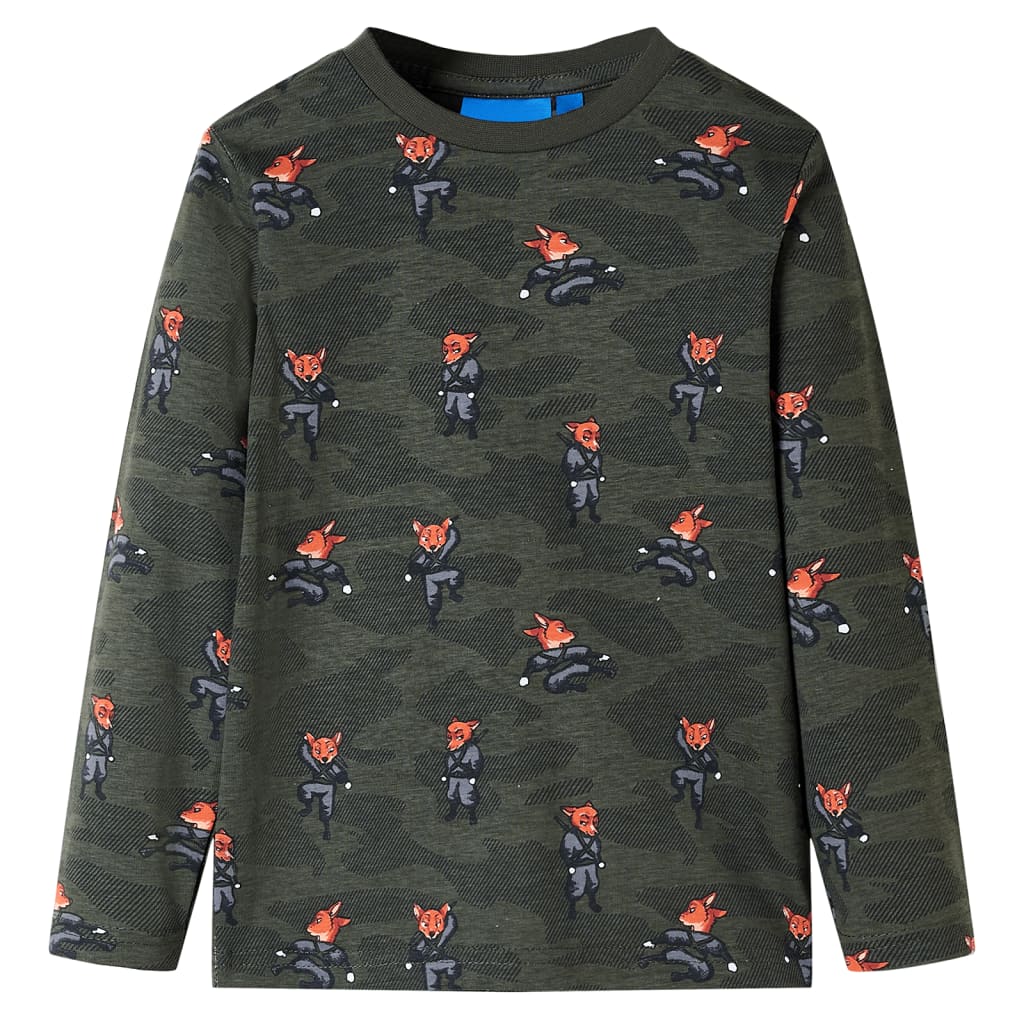 Kinderpyjama Mit Langen Ärmeln Khaki 92