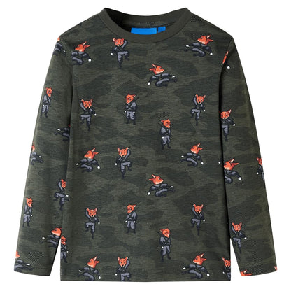 Kinderpyjama Mit Langen Ärmeln Khaki 92