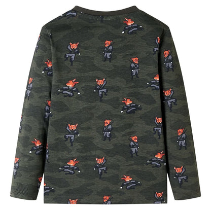 Kinderpyjama Mit Langen Ärmeln Khaki 92