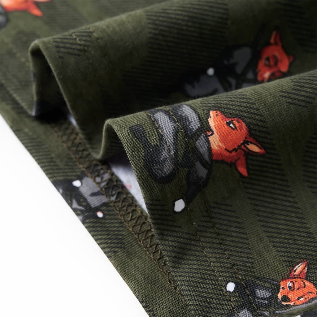 Kinderpyjama Mit Langen Ärmeln Khaki 92