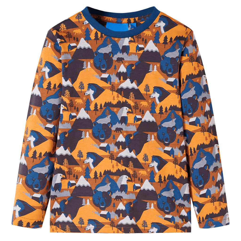 Kinderpyjama Mit Langen Ärmeln Cognac 104