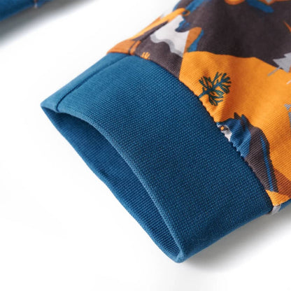 Kinderpyjama Mit Langen Ärmeln Cognac 104